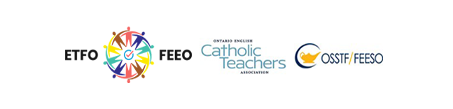 ETFO/FEEO, Catholic Teachers, OSSTF/FEESO Logos