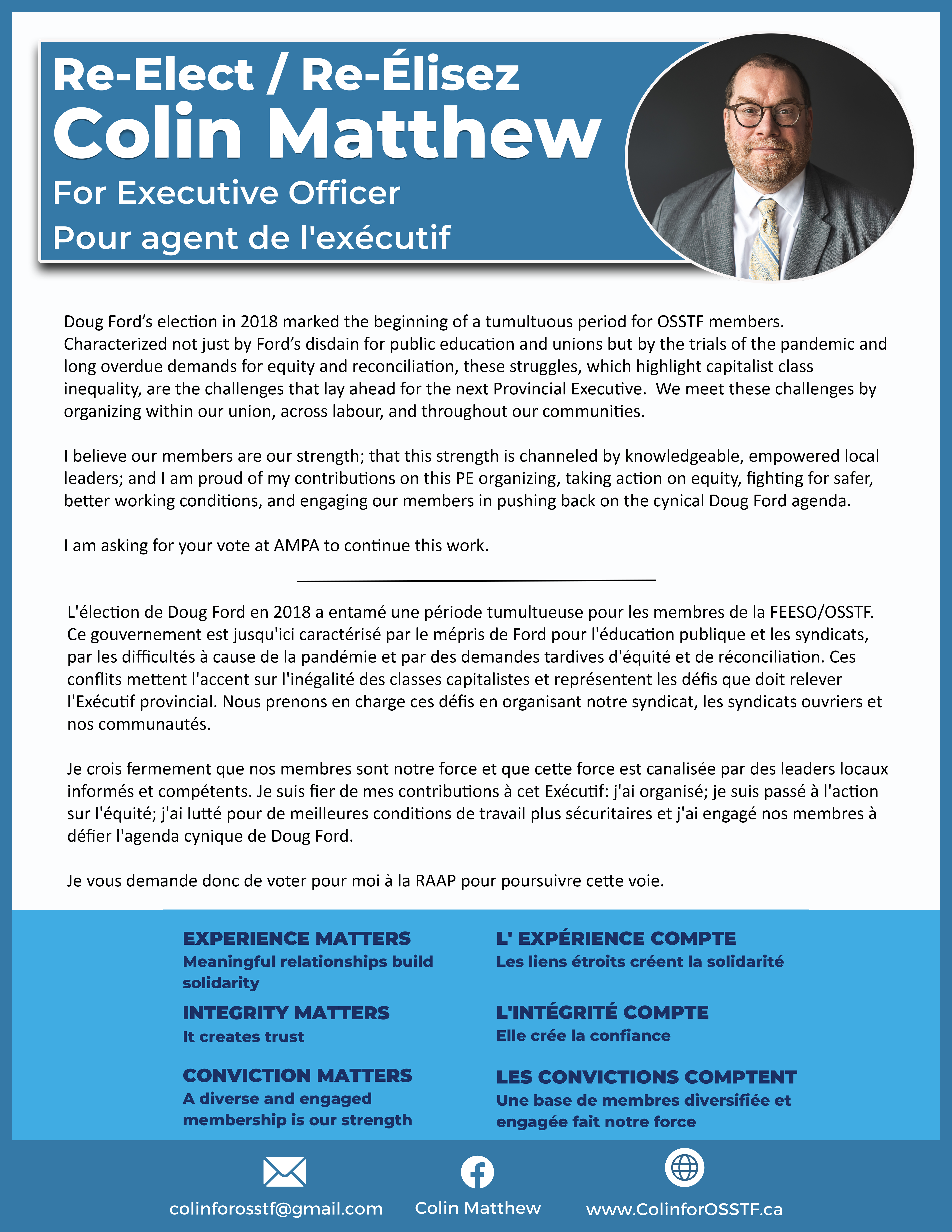 Colin Matthew - Executive Officer