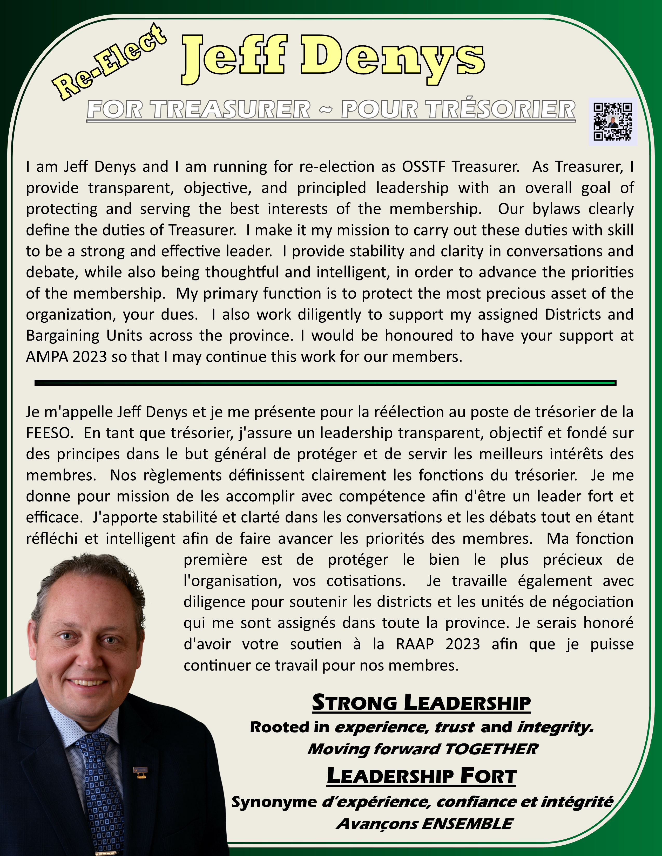 Jeff Denys - Treasurer