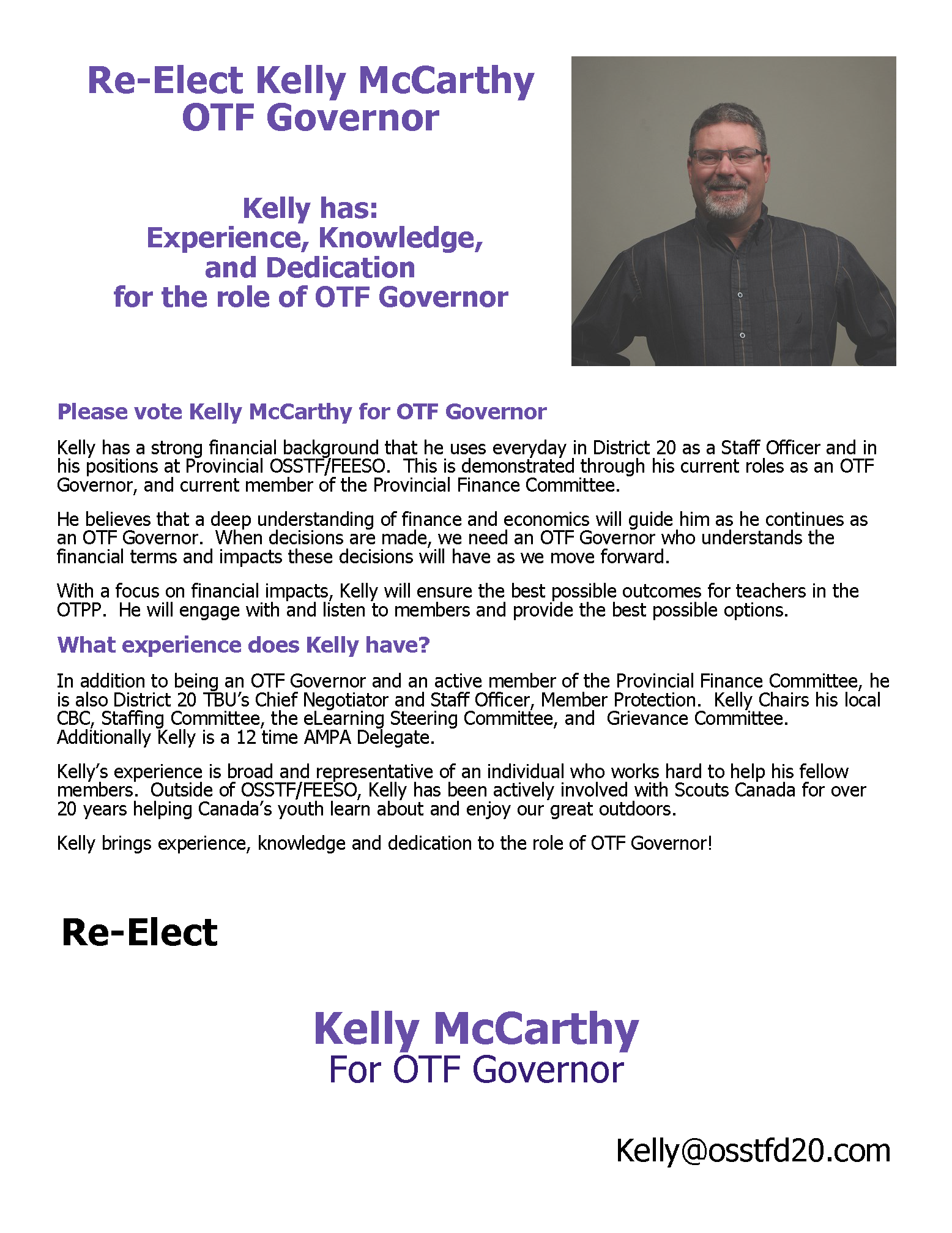 Kelly McCarthy - OTF Governor