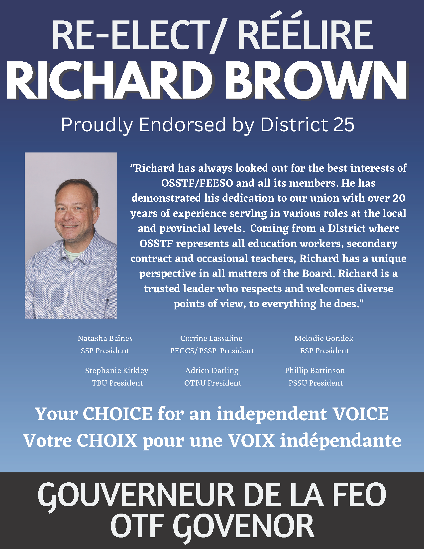 Richard Brown - OTF Governor